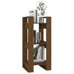 vidaXL Bibliothèque/Cloison Marron miel 41x35x91 cm Bois massif