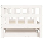 vidaXL Lit de jour et lit gigogne sans matelas 90x190 cm bois massif
