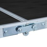 vidaXL Table pliable de camping Gris Aluminium 120x60 cm