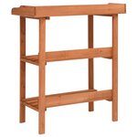 vidaXL Support pour plantes 76x37x89 cm Bois de sapin