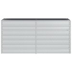 vidaXL Lit surélevé de jardin 160x40x77 cm Acier galvanisé Argenté