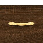 vidaXL Buffet haut Chêne marron 69 5x34x180 cm Bois d'ingénierie