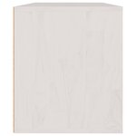 vidaXL Meubles TV 3 Pièces Blanc Bois massif de pin