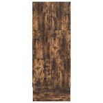 vidaXL Cadre de lit de rangement Chêne fumé 100x200 cm