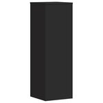 vidaXL Supports pour plantes 2 Pièces noir 33x33x100 cm bois d'ingénierie