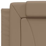 vidaXL Cadre de lit avec tête de lit Cappuccino 80x200 cm Similicuir