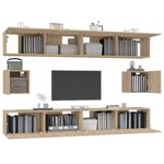 vidaXL Ensemble de meubles TV 6 Pièces Chêne sonoma Bois d'ingénierie