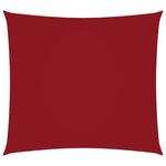 vidaXL Voile de parasol Tissu Oxford carré 2 5x2 5 m Rouge