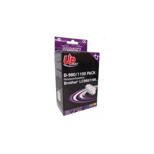 B-980/1100 2bk/c/m/y pack 5 cartouches compatibles avec brother lc-980/1100