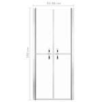 vidaXL Porte de douche ESG transparent 86x190 cm