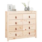 vidaXL Armoire latérale 100x40x90 cm Bois de pin massif
