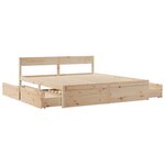 vidaXL Cadre de lit sans matelas 180x200 cm bois massif de pin