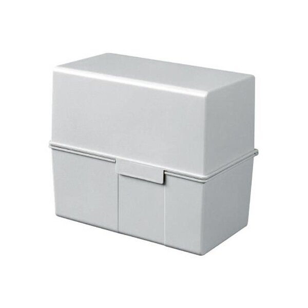 Boîte à fiches A6 paysage en plastique Gris clair HAN