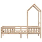 vidaXL Cadre de lit avec toit sans matelas 90x190 cm
