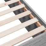 vidaXL Cadre de lit sans matelas sonoma gris 120x200 cm