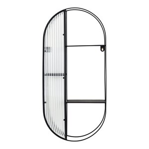 Etagère 3 niveaux noir 32 x 11 x 68 cm