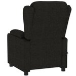 vidaXL Fauteuil électrique de massage Noir Tissu