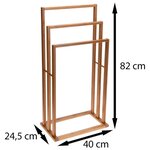 Bathroom Solutions Porte-serviette Bambou avec 3 barres