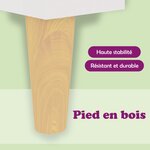 vidaXL Buffet blanc 101x35x70 cm bois d'ingénierie