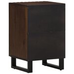 vidaXL Armoire de salle de bain marron 38x34x58cm bois massif manguier