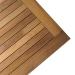 vidaXL Table de Jardin 60x60x30 cm Bois Massif Teck