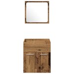 vidaXL Ensemble de meubles de salle de bain 4 pièces - Bois vieux en bois d'ingénierie