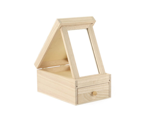 Coiffeuse Miroir en Bois 12x8 5x18 cm