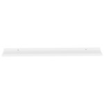 vidaXL Étagères murales 2 Pièces Blanc 115x9x3 cm