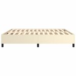 vidaXL Cadre de lit sans matelas crème 180x200 cm similicuir