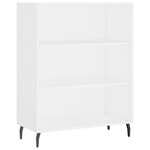vidaXL Armoire à étagères blanc 69 5x32 5x90 cm bois d'ingénierie