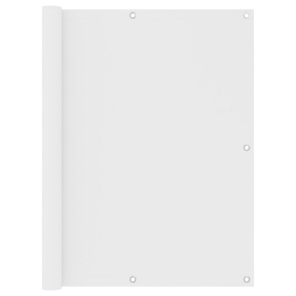 vidaXL Écran de balcon Blanc 120x600 cm Tissu Oxford