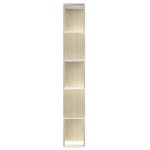 vidaXL Bibliothèque/Séparateur de pièce Blanc chêne sonoma 80x24x159cm