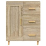 vidaXL Buffet Chêne sonoma 69 5x34x90 cm Bois d'ingénierie