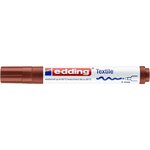 Marqueur pour Textiles 4500 Marron Pointe Moyenne 2-3 mm x 10 EDDING