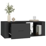 vidaXL Table basse Noir 100x50 5x35 cm Bois d'ingénierie
