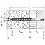 Fischer fixation de cadre avec ensemble de vis sxrl 8 x 100 t 50 pcs
