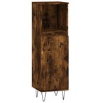 vidaXL Ensemble de meubles de salle de bain 3 Pièces Chêne fumé