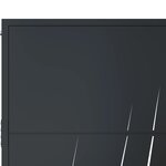 vidaXL Portail de jardin anthracite 105x80 cm acier conception d'herbe