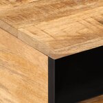 vidaXL Table basse 80x55x40 cm bois de manguier massif brut