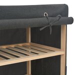 vidaXL Garde-robe Gris 200 x 40 x 170 cm Tissu
