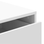 vidaXL Commode d'angle blanc 40x41x76 cm bois d'ingénierie
