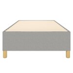vidaXL Cadre de lit sans matelas gris clair 100x200 cm tissu