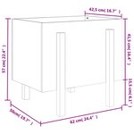 vidaXL Jardinière marron miel 62x50x57 cm bois massif de pin