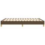 vidaXL Cadre de lit sans matelas marron foncé 140x200 cm tissu