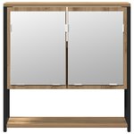 vidaXL Ensemble de meubles de salle de bain 2 pièces en chêne artisanal en bois d'ingénierie