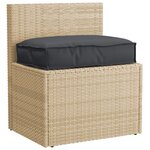 vidaXL Coussin Pallet pour siège noir 60x40x8 cm en tissu Oxford