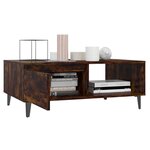 vidaXL Table basse chêne fumé 90x60x35 cm bois d'ingénierie
