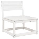 vidaXL Canapé de jardin avec coussins blanc bois de pin solide
