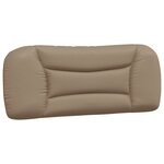 vidaXL Cadre de lit avec LED sans matelas cappuccino 100x200 cm