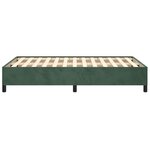 vidaXL Cadre de lit sans matelas vert foncé 120x200 cm velours